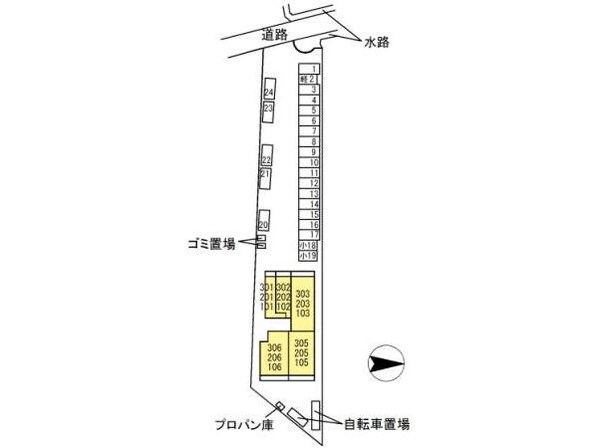 セジュール菜々彩（D)の物件外観写真